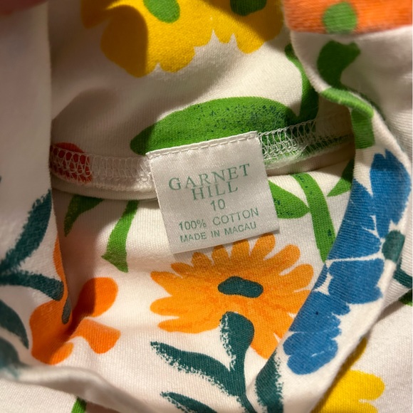 Garnet Hill Floral Turtleneck - Picture 2 of 3